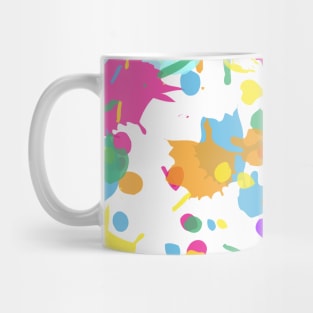 Abstract Neon Color Paint Splash Mug